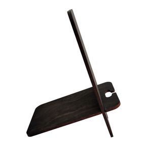 Prémium asztali telefontartó madártoll mintával, ébenfekete színben - otthon & életmód - tárolás & rendszerezés - íróasztali tároló - Meska.hu