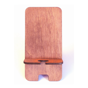 Asztali telefontartó - vöröses mahagóni színben, Otthon & Életmód, Tárolás & Rendszerezés, Íróasztali tároló, Gravírozás, pirográfia, MESKA