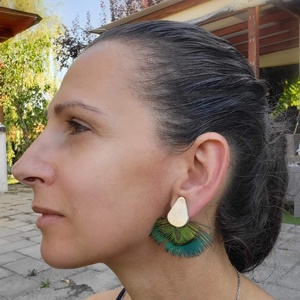 Lucia toll fulbevalo, Ékszer, Fülbevaló, Lógó fülbevaló, Ékszerkészítés, MESKA
