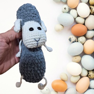 Bari - Horgolt bárány kulcstartó - játék & sport - plüssállat & játékfigura - plüss bárány - Meska.hu