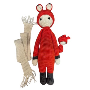 Rókamama és róka baba - Horgolt játék - Meska.hu