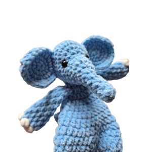 Elefánt - Plüss horgolt kicsi elefánt alvótárs - játék & sport - plüssállat & játékfigura - elefánt - Meska.hu