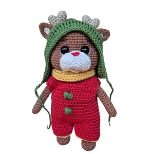 Szarvasbébi - öltöztethető, horgolt játék -  - Meska.hu