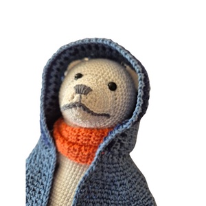 Jack, a Jegesmedve - Horgolt öltöztethető jegesmaci, Játék & Sport, Plüssállat & Játékfigura, Maci, Horgolás, MESKA