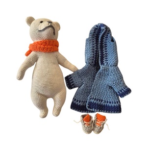 Jack, a Jegesmedve - Horgolt öltöztethető jegesmaci - játék & sport - plüssállat & játékfigura - maci - Meska.hu