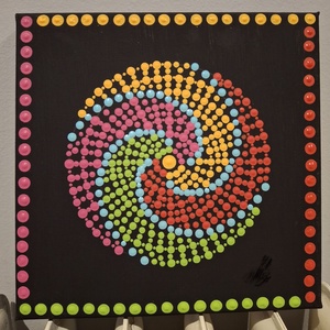 Mandalakép, Otthon & Életmód, Dekoráció, Kép & Falikép, Vászonkép, Festett tárgyak, Festészet, MESKA