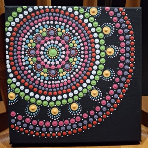 Vidám tavasz - Mandala falikép - Meska.hu