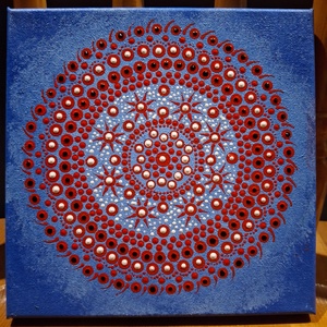 Alkony 20x20 cm-es mandala falikép - Meska.hu