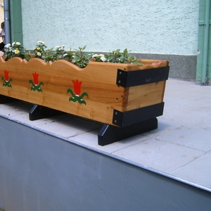 balkonláda virágláda virágtartó virágállvány virágkaspó kaspó virágpolc teraszláda virágdézsa faláda tulipánosláda  - otthon & életmód - dekoráció - virágdísz és tartó - virágtartó - Meska.hu
