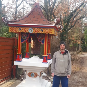 imamalomtartó imamalom buddha faragottdísz feng shui tibetidísz indiaidísz indiai faragás imazászló szerencse szimbólum - otthon & életmód - dekoráció - dísztárgy - Meska.hu