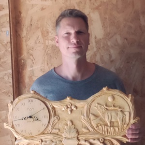 óra falióra szarvasóra faragott óra szarvas vadászat trófeaóra különleges óra egyedi óra vadászajándék szarvasfaragás - otthon & életmód - dekoráció - fali és függő dekoráció - falióra & óra - Meska.hu