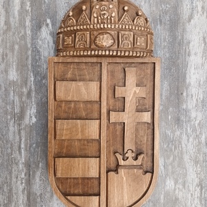 domborzatitérkép koronáscímer magyarcímer turulfaragás címer sasszobor turulszobor címerfaragás turul nagymagyarország, Otthon & Életmód, Dekoráció, Dísztárgy, , MESKA
