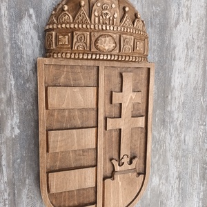  domborzatitérkép koronáscímer magyarcímer turulfaragás címer sasszobor turulszobor címerfaragás turul nagymagyarország - otthon & életmód - dekoráció - dísztárgy - Meska.hu