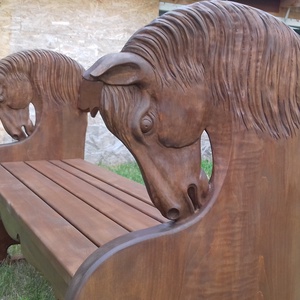 lovaspad lovasbútor lovasajándék lovasfaragás pad loca fapad egyedibútor faragott bútor népibútor fabútor - otthon & életmód - bútor - pad - Meska.hu