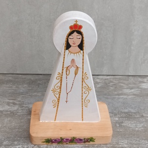 máriakép kereszténykép falikép szűzmária kisded mária boldogasszony kép istenanya faragott mária kép máriaszobor égianya - otthon & életmód - vallás - házi áldás - Meska.hu