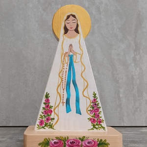 máriakép kereszténykép falikép szűzmária kisded mária boldogasszony kép istenanya faragott mária kép máriaszobor égianya, Otthon & Életmód, Vallás, Házi áldás, Famegmunkálás, MESKA