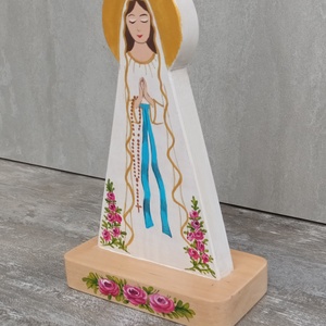 máriakép kereszténykép falikép szűzmária kisded mária boldogasszony kép istenanya faragott mária kép máriaszobor égianya - otthon & életmód - vallás - házi áldás - Meska.hu