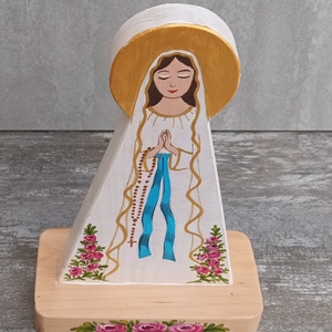 máriakép kereszténykép falikép szűzmária kisded mária boldogasszony kép istenanya faragott mária kép máriaszobor égianya - otthon & életmód - vallás - házi áldás - Meska.hu