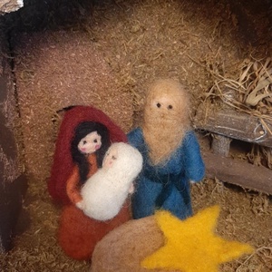 Tűnemez Betlehem - karácsony - karácsonyi lakásdekoráció - karácsonyi lakásdíszek - Meska.hu