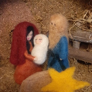 Tűnemez Betlehem - karácsony - karácsonyi lakásdekoráció - karácsonyi lakásdíszek - Meska.hu