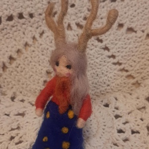 Agancsos manó lányka - otthon & életmód - dekoráció - manók - Meska.hu