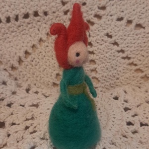 Tulipános manó lányka - otthon & életmód - dekoráció - manók - Meska.hu