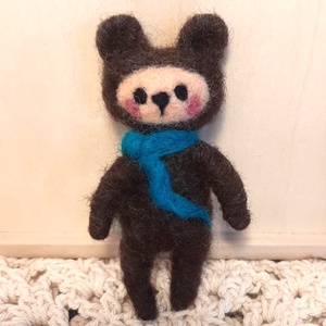 Sálas mackó, Otthon & Életmód, Dekoráció, Manók, Nemezelés, MESKA