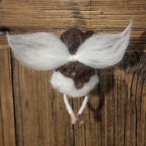 Nemez angyal csengettyűvel - otthon & életmód - dekoráció - fali és függő dekoráció - függődísz - Meska.hu