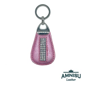 Metál rózsaszín csepp alakú kristály köves kulcstartó H4001 - táska & tok - kulcstartó & táskadísz - kulcstartó - Meska.hu