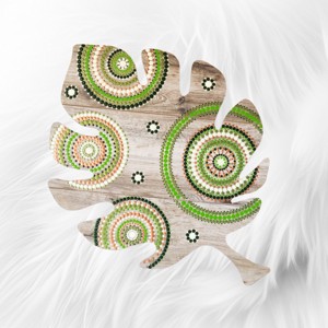 Mandalás levél, Otthon & Életmód, Dekoráció, Spiritualitás, Mandala, Festett tárgyak, MESKA