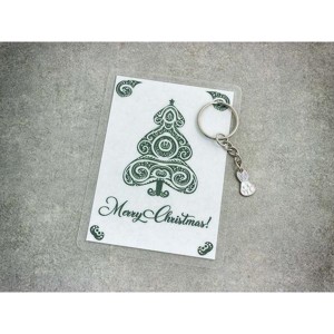 Merry Christmas színes nyuszi medálos kulcstartó, Táska & Tok, Kulcstartó & Táskadísz, Kulcstartó, , MESKA