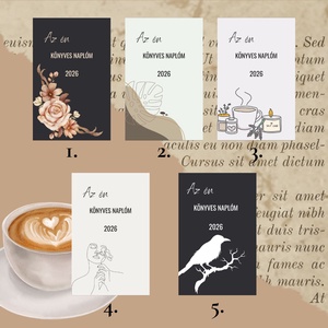 Az én könyves naplóm - 2026 - otthon & életmód - papír, írószer - jegyzetfüzet & napló - Meska.hu