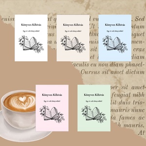 Könyves Kihívás - Egy év tele könyvekkel (2026) � 10 kihívás, könnyű nehézség - otthon & életmód - papír, írószer - jegyzetfüzet & napló - Meska.hu