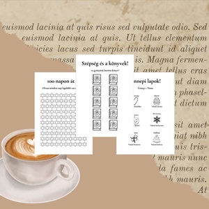 Könyves Kihívás - Egy év tele könyvekkel (2026) � 10 kihívás, közepes nehézség - otthon & életmód - papír, írószer - jegyzetfüzet & napló - Meska.hu