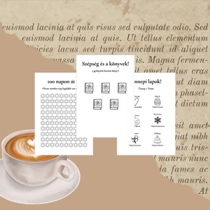 Könyves Kihívás - Egy év tele könyvekkel (2026) � 10 kihívás, könnyű nehézség - otthon & életmód - papír, írószer - jegyzetfüzet & napló - Meska.hu