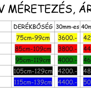 40mm XL-es méret, fekete öv  -  - Meska.hu