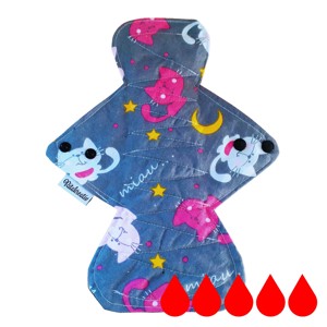 Miau mosható betét 30cm - szépségápolás - intim higiénia - intimbetét - Meska.hu