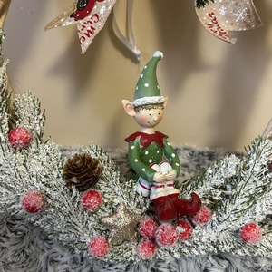 Télmanó karácsonyi koszorú - karácsony - karácsonyi lakásdekoráció - karácsonyi lakásdíszek - Meska.hu