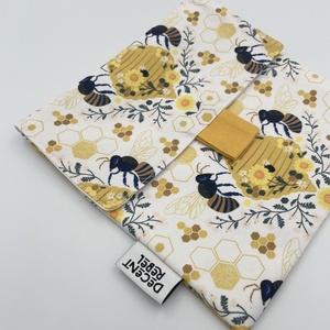 Uzsonnás tasak - méh/sárga, Táska & Tok, Uzsonna- & Ebéd tartó, Szendvics csomagoló, Varrás, MESKA