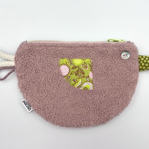 Kacsa haver pipere táska - rózsaszín buklé/zöld csőr - táska & tok - neszesszer - Meska.hu