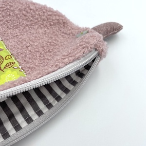 Kacsa haver pipere táska - rózsaszín buklé/zöld, bordó csőr - táska & tok - neszesszer - Meska.hu