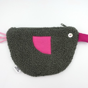 Kacsa haver pipere táska - zöld buklé/magenta - táska & tok - neszesszer - Meska.hu