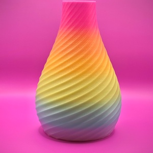 Sötétben világító szivárvány színű design váza, Otthon & Életmód, Dekoráció, Virágdísz és tartó, Váza, Mindenmás, MESKA
