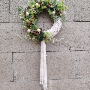 Karácsonyi ajtódísz  - otthon & életmód - dekoráció - asztal és polc dekoráció - asztaldísz - Meska.hu