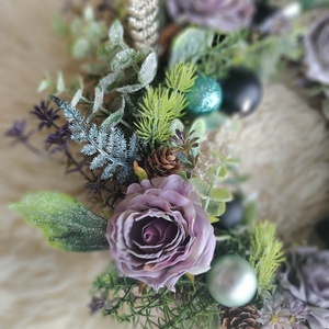 Karácsonyi ajtódísz  - otthon & életmód - dekoráció - asztal és polc dekoráció - asztaldísz - Meska.hu