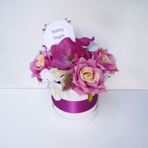 Orchideás virág doboz - otthon & életmód - dekoráció - Meska.hu
