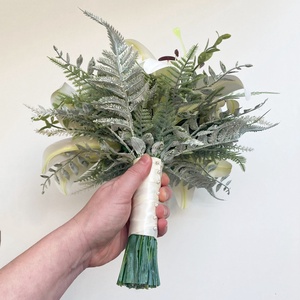 Liliomos menyasszonyi örök csokor  - esküvő - menyasszonyi- és dobócsokor - Meska.hu