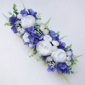 Kék fehér esküvői asztaldísz - esküvő - dekoráció - asztaldísz - Meska.hu