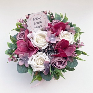 Anyák napi virág doboz  - otthon & életmód - dekoráció - virágdísz és tartó - virágbox, virágdoboz - Meska.hu