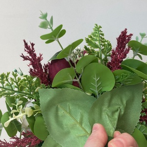 Bordó greenery menyasszonyi csokor  - esküvő - menyasszonyi- és dobócsokor - Meska.hu
